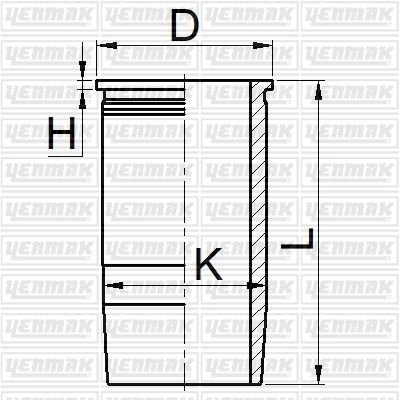 Гильза цилиндра YENMAK 1424854474 51-05605-000 0W7R H