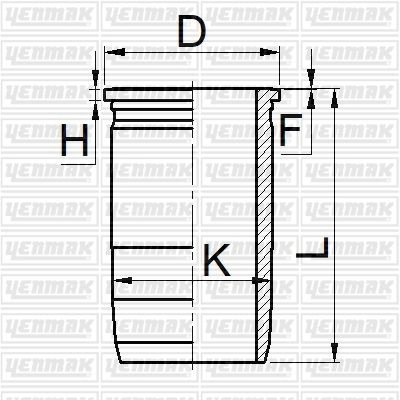 Гильза цилиндра YENMAK 51-05674-000 FSNJM F 1424854499
