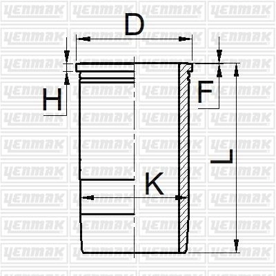 Гильза цилиндра YENMAK 51-05699-000 G5HB QS 1424854512