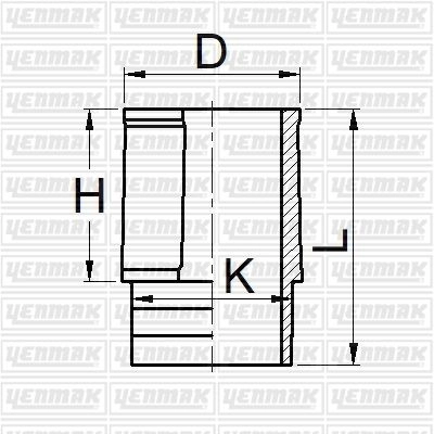Гильза цилиндра YENMAK 624 OI 51-05868-000 1424854544