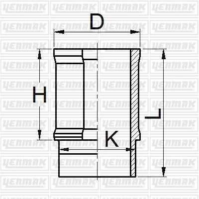 Гильза цилиндра YENMAK 1424854565 51-05897-000 GQ4 HE