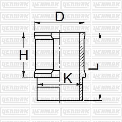 Гильза цилиндра YENMAK ZXX Q3 1424854571 51-05909-000