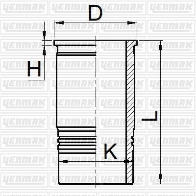Гильза цилиндра YENMAK 1424877891 51-06065-000 EN 5H8