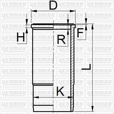 Гильза цилиндра YENMAK S OHLHM 51-06078-000 1424877904