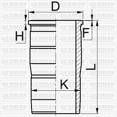 Гильза цилиндра YENMAK FT 87P 1424877914 51-06088-000