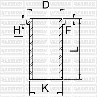Гильза цилиндра YENMAK BC8 3C9L 1424877982 51-35323-000
