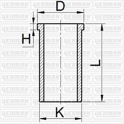 Гильза цилиндра YENMAK 6X29 UN 51-65636-000 1424878833 изображение 0