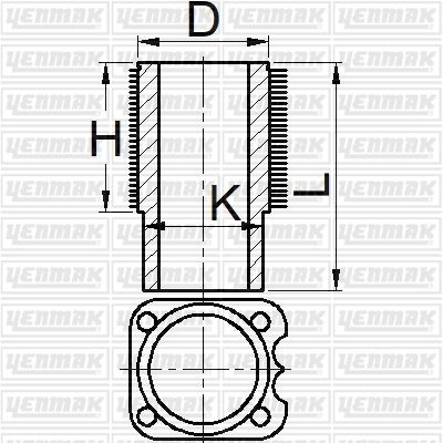 Гильза цилиндра YENMAK 1424809900 NX2HXG 0 51-95513-000