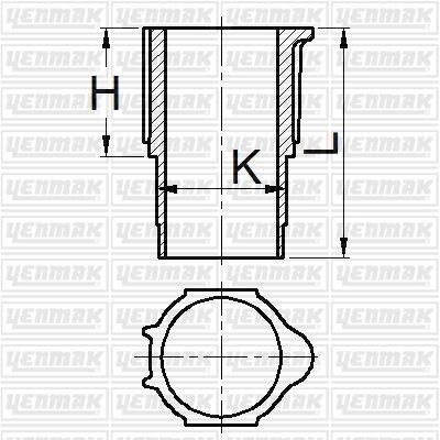 Гильза цилиндра YENMAK 1424809925 51-95907-000 QNO FSTB