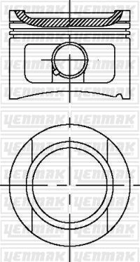 Поршень YENMAK 1437182470 733D K 31-03294-000 изображение 0