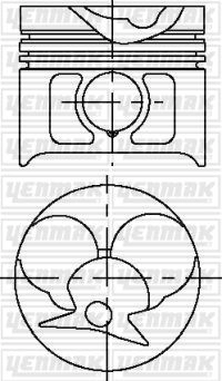 Поршень YENMAK 962P Q 31-03608-000 1437183061