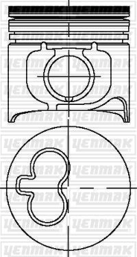 Поршень YENMAK 1437183164 31-03684-000 X0W9 NY