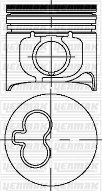 Поршень YENMAK 1437183164 31-03684-000 X0W9 NY изображение 0