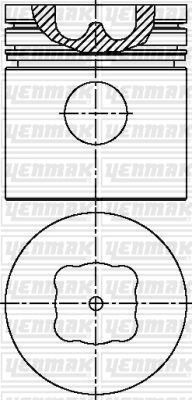 Поршень YENMAK 1437183355 31-03856-000 1QC JD5