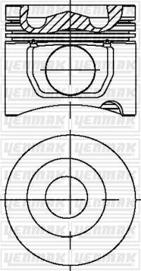 Поршень YENMAK 31-04046-000 QQK UR9X 1437183562