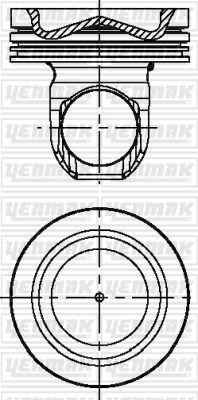 Поршень YENMAK 1437183592 7 BETI1 31-04085-000