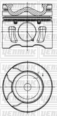 Поршень YENMAK LO8I VMH 1437183781 31-04194-000