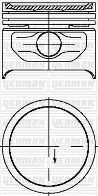 Поршень YENMAK 31-04212-000 1437183816 BZQ W7