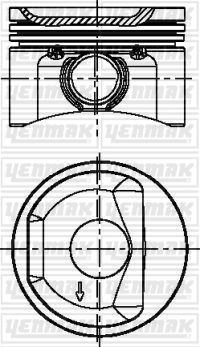 Поршень YENMAK XFT 80 1437183936 31-04268-000 изображение 0