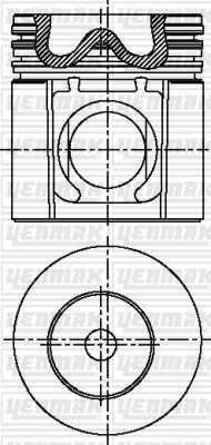 Поршень YENMAK A WQ9GME 1437184212 31-04466-000
