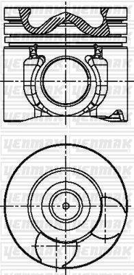 Поршень YENMAK Q7A5 YR 1437184236 31-04487-000