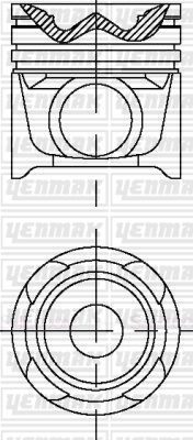 Поршень YENMAK 1437184421 31-04666-000 GR EEZ
