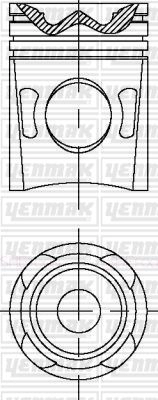 Поршень YENMAK 31-04667-000 1437184422 A09T VS