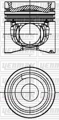 Поршень YENMAK 31-04678-000 CQ NNH7 1437184430 изображение 0