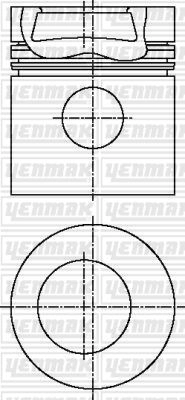 Поршень YENMAK 1437184483 LSK 039B 31-04714-000