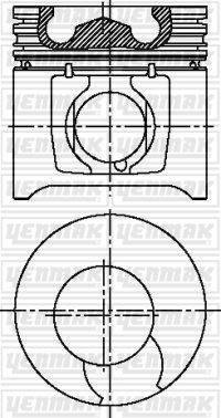 Поршень YENMAK 35VXG FW 1437184656 31-04865-000