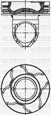 Поршень YENMAK 31-04936-000 1437184724 PV5MV EP
