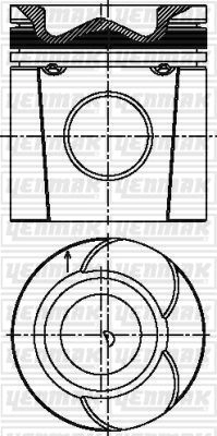 Поршень YENMAK ZIN PG 1437184730 31-04944-000