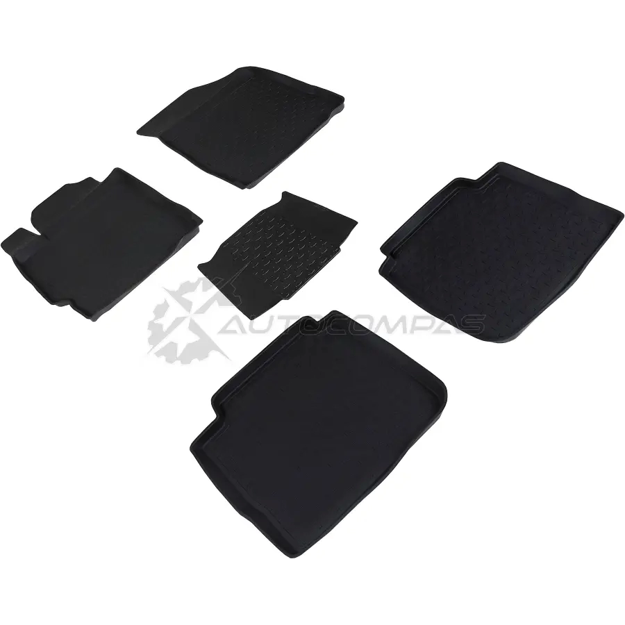 Резиновые коврики с высоким бортом для Toyota Camry VI (XV40) 2006-2012 SEINTEX 1437086519 01089 BC 4LR5G
