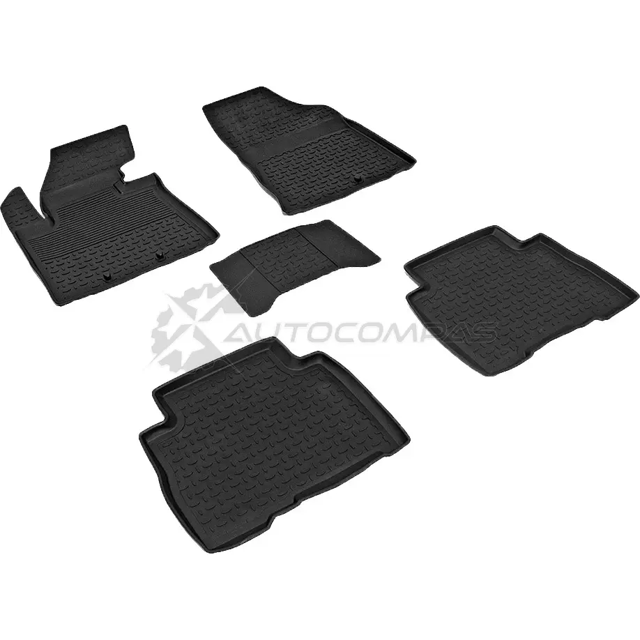 Резиновые коврики с высоким бортом для KIA Sorento 2013-2020 SEINTEX 1437086458 83621 0C EDR8