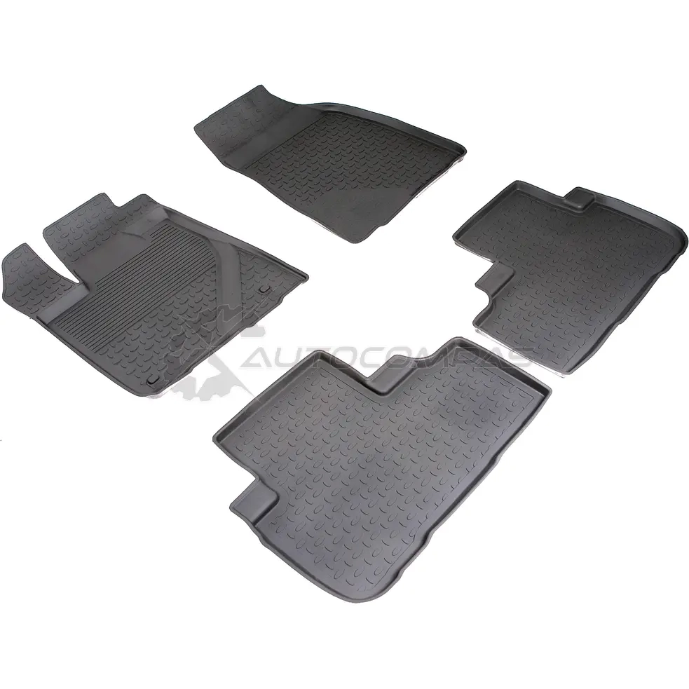 Резиновые коврики с высоким бортом для Toyota Highlander III (3 ряда) 2013-2019 SEINTEX 1437086511 NVL0 9J 85456