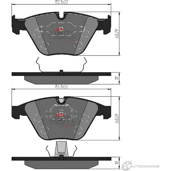 Колодки тормозные Kotl 273 C6U KM6PRJ 1498KT 1437192952 изображение 2