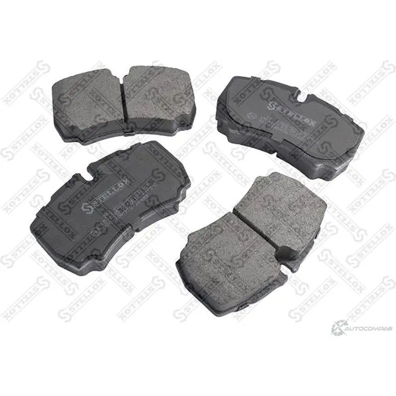Тормозные колодки дисковые, комплект STELLOX 3591726 PCA0849 10 000 086B-SX 3WS4XFC