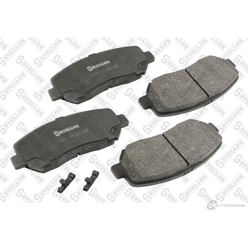 Тормозные колодки дисковые, комплект STELLOX KBF 5B 3592153 000 418B-SX