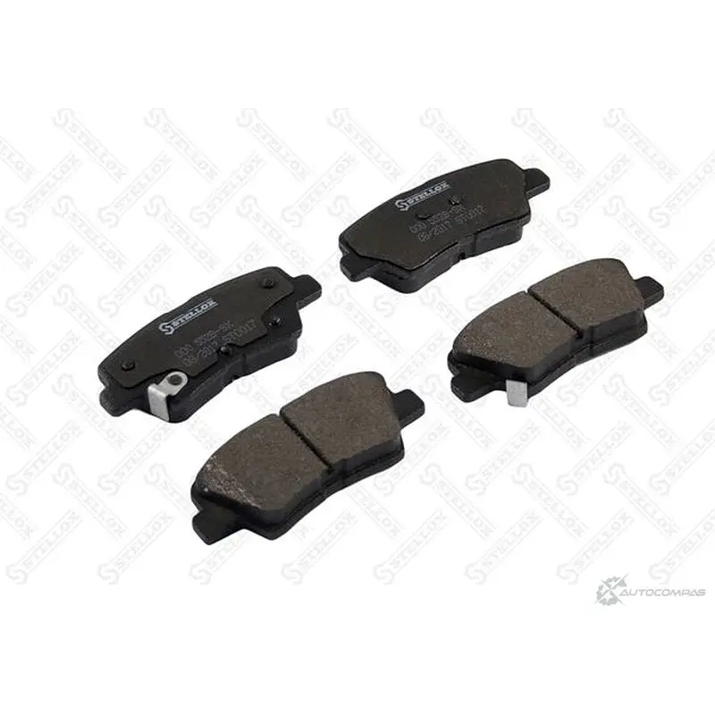 Тормозные колодки дисковые, комплект STELLOX 60615826 000 552B-SX 6 6V3SS1 4057276477308