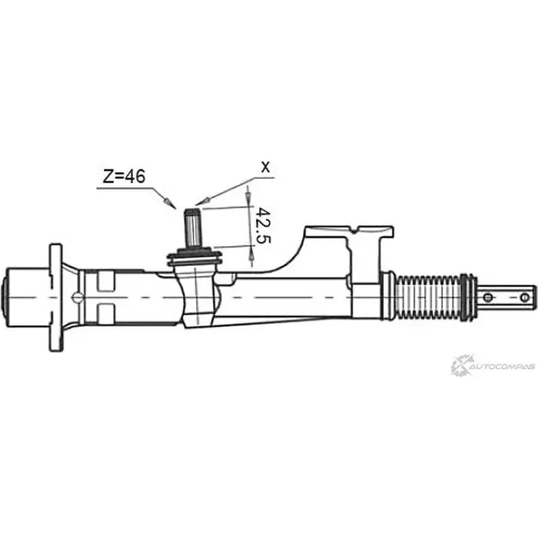 Рулевая рейка STELLOX 00-35007-SX 4057276004641 Q0 2M7 3591382
