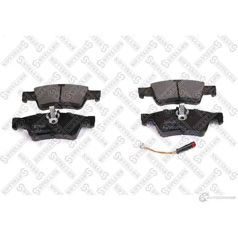 Тормозные колодки дисковые, комплект STELLOX 3601760 3 DTUM 1002 000B-SX