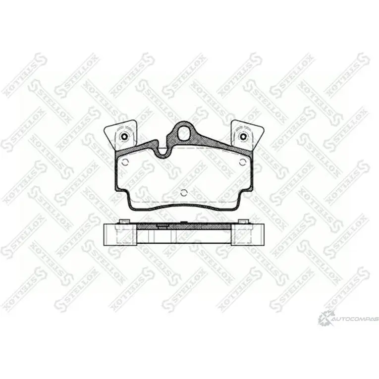 Тормозные колодки дисковые, комплект STELLOX T 74XZF 4057276048959 59632194 1007 010-SX