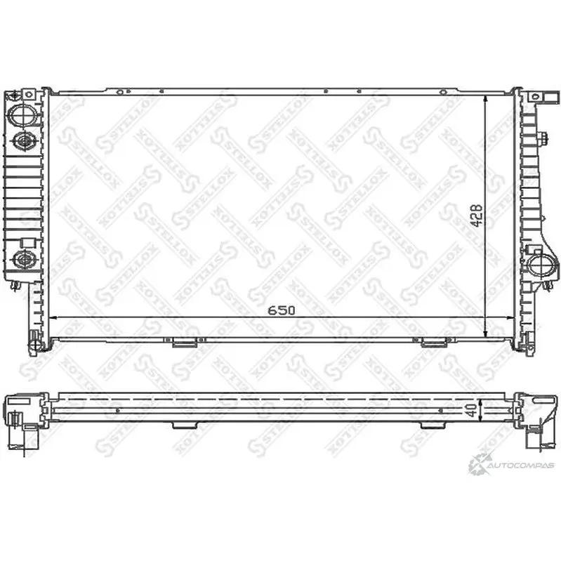 Радиатор охлаждения двигателя STELLOX 3598712 10-25290-SX 4057276075894 XM IL9D