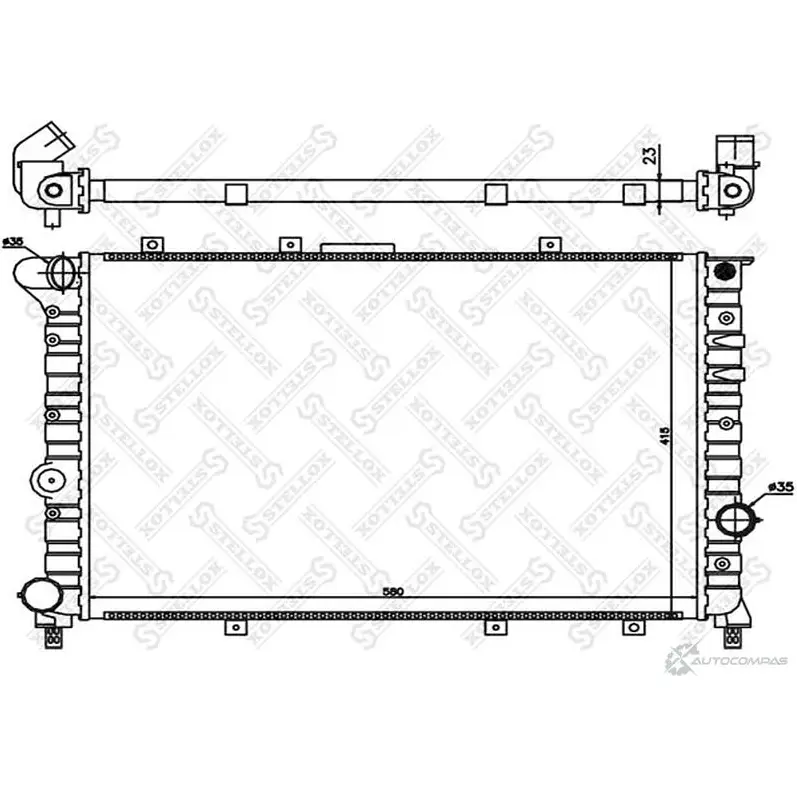 Радиатор охлаждения двигателя STELLOX 3598899 4057276476073 F5MFG FP 10-25488-SX