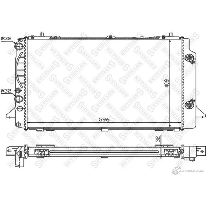 Радиатор охлаждения двигателя STELLOX 3598951 CBJMN Z 10-25540-SX