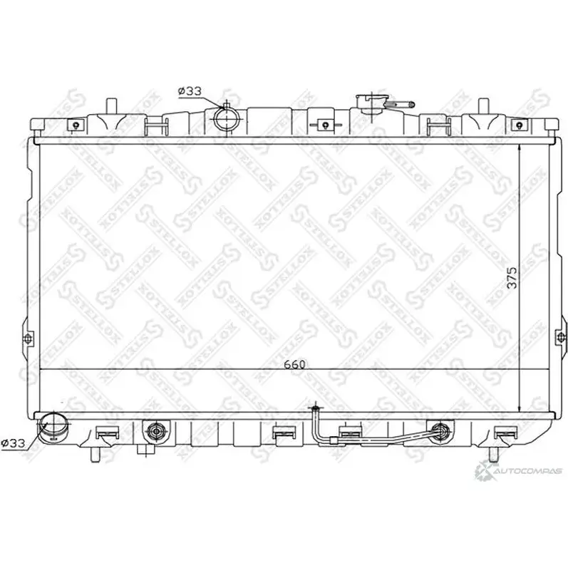 Радиатор охлаждения двигателя STELLOX 10-26601-SX EZYG 2 3600005 изображение 0