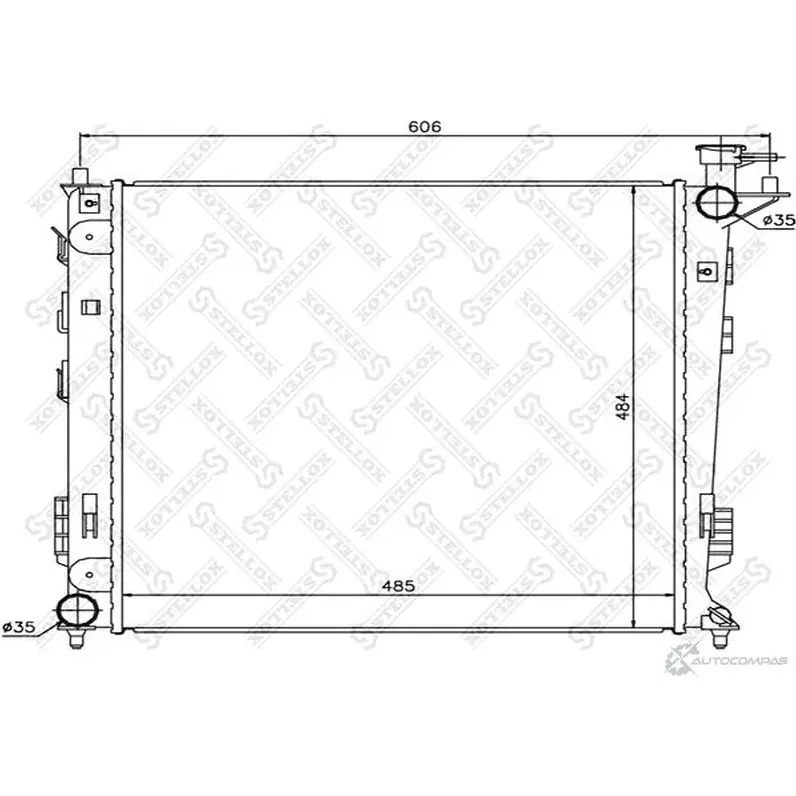 Радиатор охлаждения двигателя STELLOX 10-26618-SX L F42CZ 3600022 изображение 0