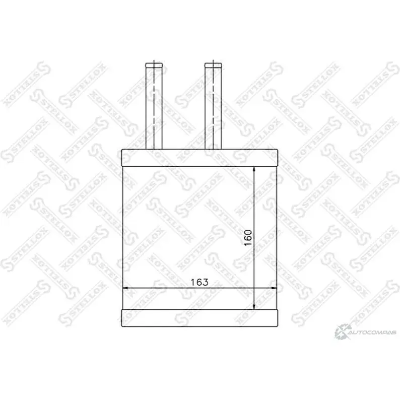 Радиатор печки, теплообменник STELLOX 10-35106-SX 4057276080058 3600378 XFUF Y изображение 0