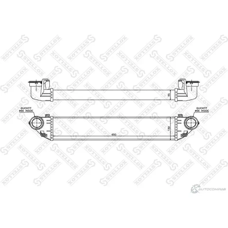 Интеркулер STELLOX 88 SC2 3600834 10-40134-SX изображение 0