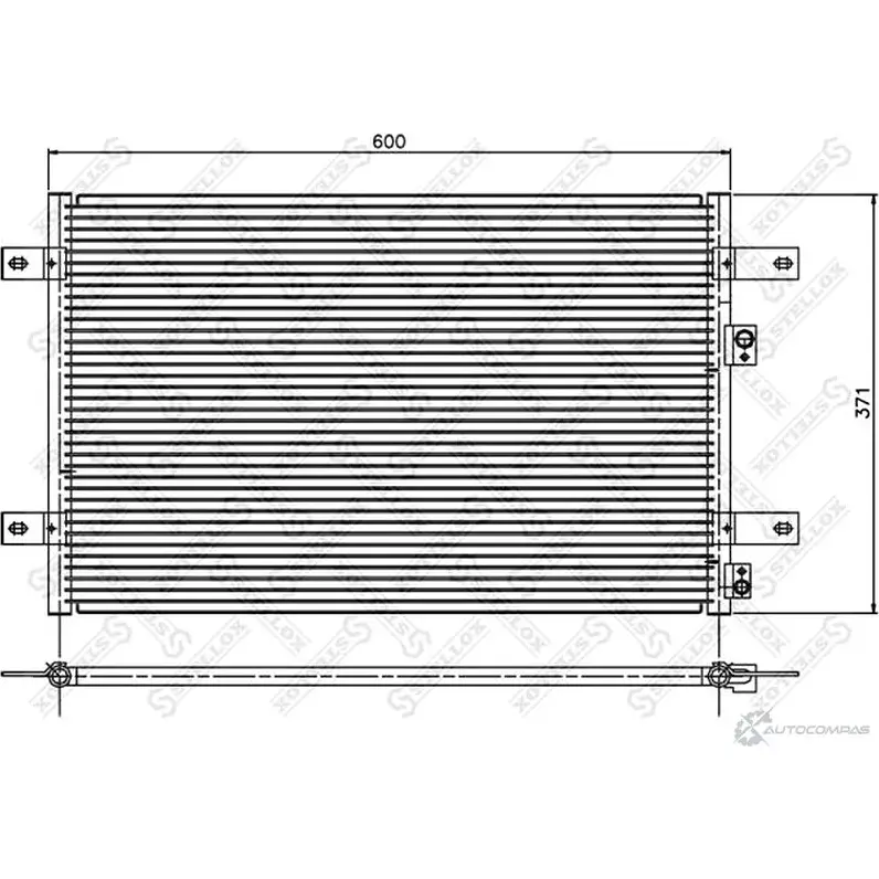 Радиатор кондиционера STELLOX 3601235 10-45310-SX 4057276084735 Z1Y 0V изображение 0
